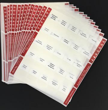 PREPRINTED TABS AND HIGHLIGHTS FOR FLORIDA STATE SOLAR CONTRACTORS BOOK PACKAGE
