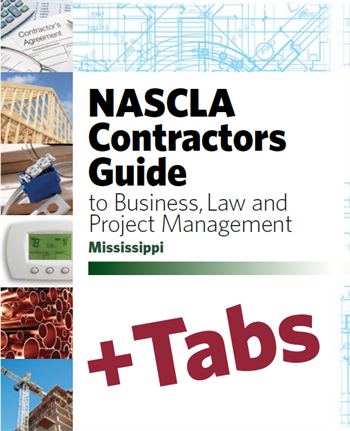 Mississippi NASCLA Accredited Commercial General Building Contractor Examination Book Package