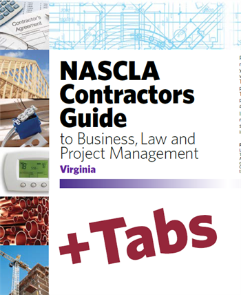 VIRGINIA Residential Contractor License books, tabs, exam prep