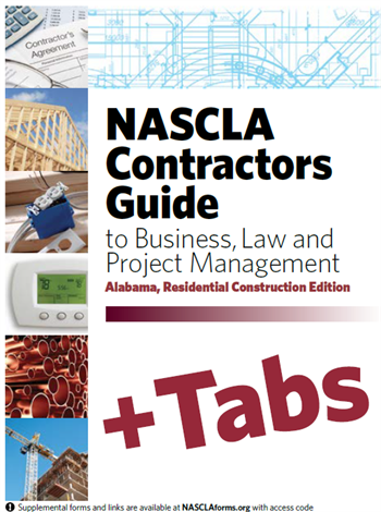 Alabama NASCLA Accredited Commercial General Building Contractor Examination Book Package