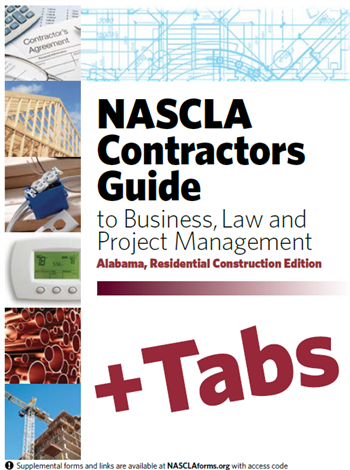 Alabama NASCLA Business, and Project Management for Contractors, General Contractors, 4th Edition