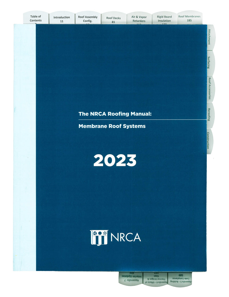 NRCA Roofing Manual: Membrane Roof Systems 2023