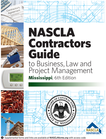 Mississippi NASCLA Accredited Commercial General Building Contractor Examination Book Package