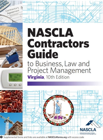 Virginia NASCLA Accredited Commercial General Building Contractor Examination Book Package