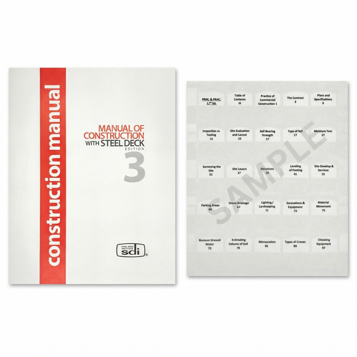 Explore SDI Manual of Construction 2016, 3rd Ed – The Exam Pros