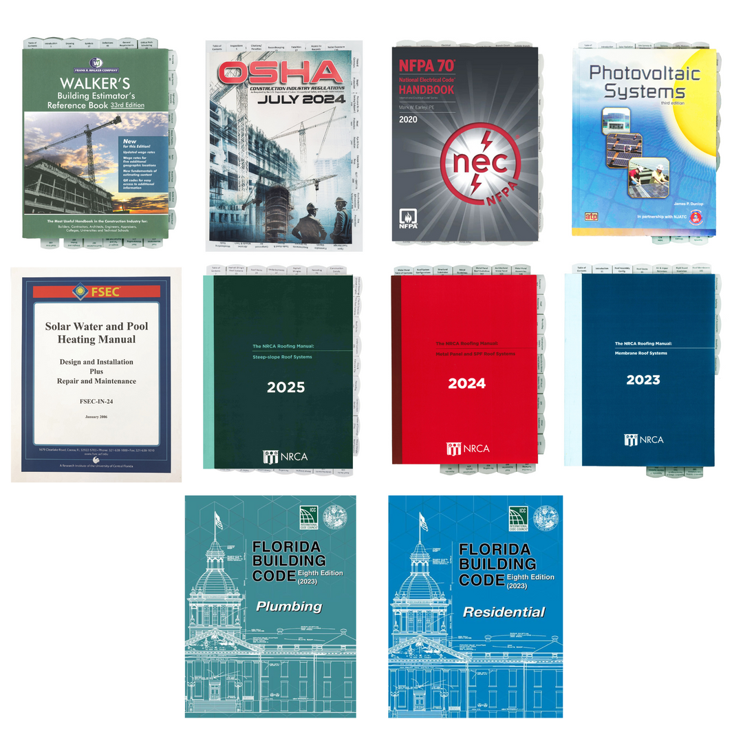 Florida Solar Contractor Exam Prep: Complete Book Set | Guaranteed