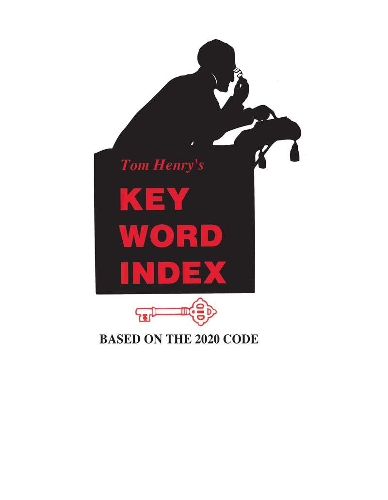 2020 Key Word Index by Tom Henry
