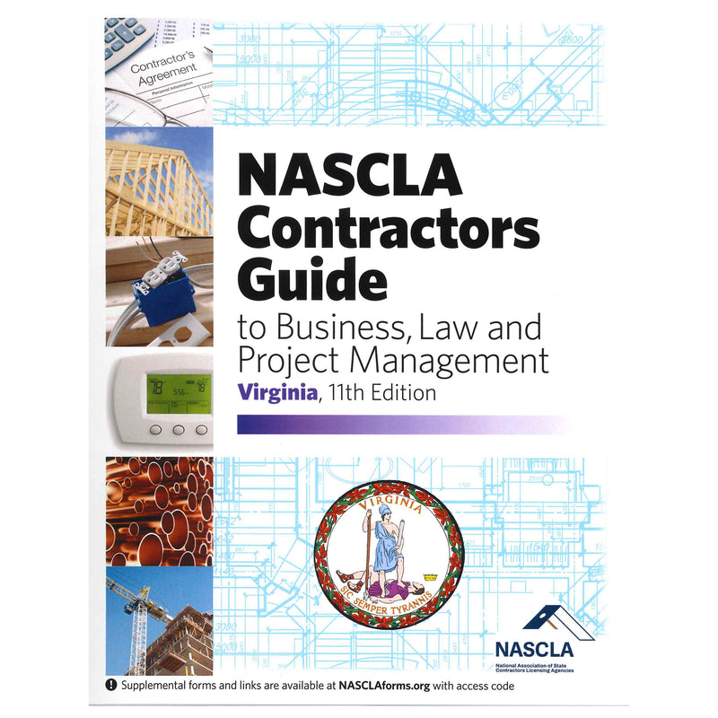 Virginia NASCLA Contractors Guide to Business, Law and Project Management, Virginia 11th Edition
