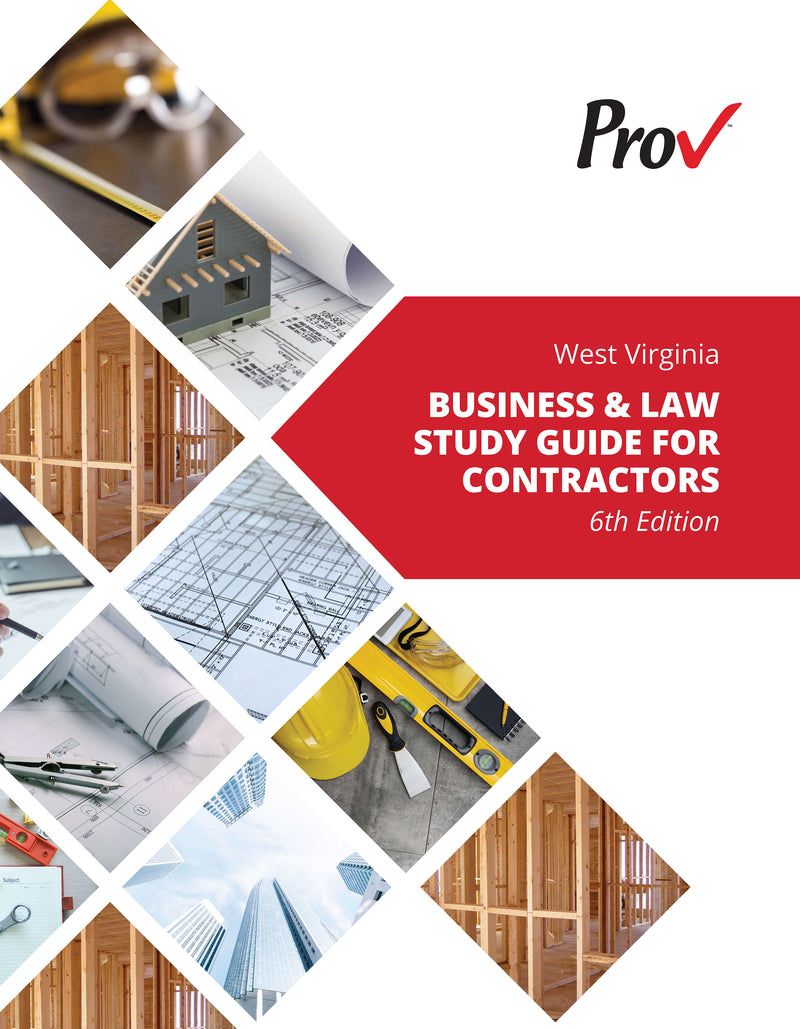 West Virginia Business and Law Study Guide for Contractors - 2024 / 6th Edition