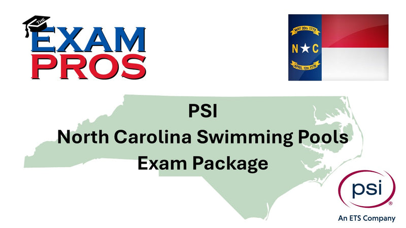 PSI  North Carolina Swimming Pool Examination Book Package