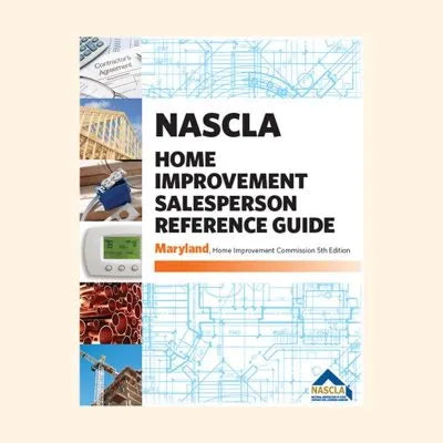 Maryland NASCLA HOME IMPROVEMENT CONTRACTOR  AND SALESPERSON 5th Edition Online Prep Course- PSI