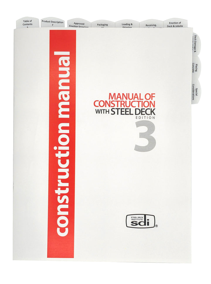 Explore SDI Manual of Construction 2016, 3rd Ed – The Exam Pros