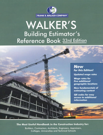 Walker's, Building Estimator's Reference Book, 33rd Edition, 2024