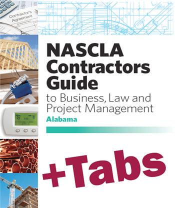Alabama NASCLA Business, and Project Management for Contractors, General Contractors, 3rd Edition